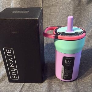 BrüMate Leap Leakproof Kids Cup - Pink and Mint